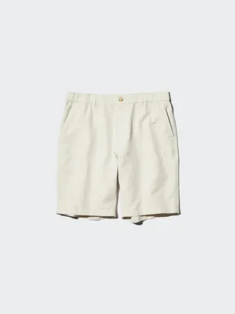 Pantalones cortos de mezcla de lino para hombre | 9,5″