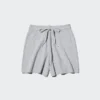 Pantalones cortos de punto acanalado lavables para mujer