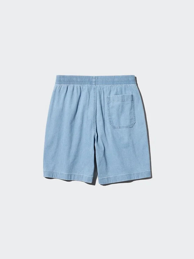 Pantalones cortos elásticos unisex | Denim | 20 cm Pantalones cortos elásticos unisex | Denim | 20 cm