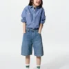 Pantalones cortos vaqueros holgados para niños Pantalones cortos vaqueros holgados para niños