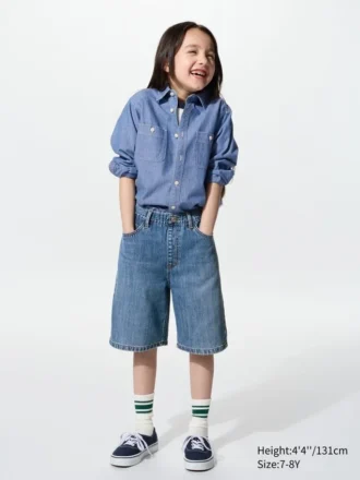Pantalones cortos vaqueros holgados para niños Pantalones cortos vaqueros holgados para niños