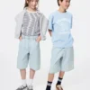 Pantalones cortos vaqueros holgados para niños Pantalones cortos vaqueros holgados para niños