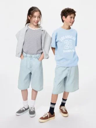 Pantalones cortos vaqueros holgados para niños Pantalones cortos vaqueros holgados para niños