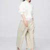 Pantalones culotte de algodón para mujer Pantalones culotte de algodón para mujer