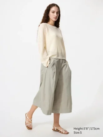 Pantalones culotte de nylon para mujer