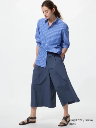 Pantalones culotte de nylon para mujer