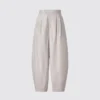 Pantalones de algodón con corte globo para mujer Pantalones de algodón con corte globo para mujer