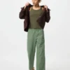 Pantalones de algodón holgados hasta el tobillo para mujer Pantalones de algodón holgados hasta el tobillo para mujer