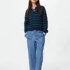 Pantalones de algodón holgados hasta los tobillos para mujer | Denim Pantalones de algodón holgados hasta los tobillos para mujer | Denim