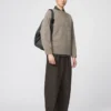 Pantalones de chándal anchos unisex de felpa cepillada