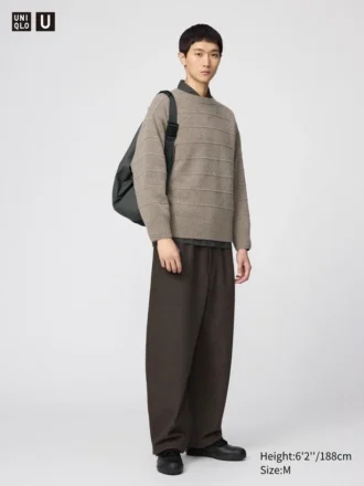 Pantalones de chándal anchos unisex de felpa cepillada
