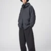 Pantalones de chándal anchos unisex de felpa cepillada