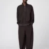 Pantalones de chándal anchos unisex de felpa cepillada