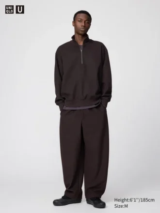 Pantalones de chándal anchos unisex de felpa cepillada