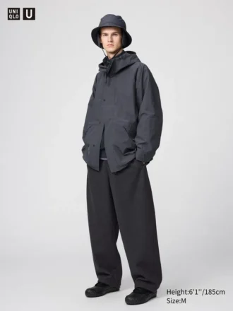 Pantalones de chándal anchos unisex de felpa cepillada