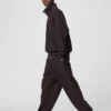Pantalones de chándal anchos unisex de felpa cepillada