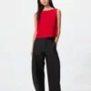 Pantalones de jersey de corte acampanado para mujer Pantalones de jersey de corte acampanado para mujer
