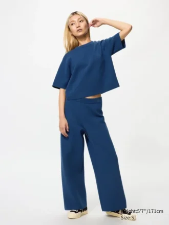 Pantalones de mujer con canalé milanés lavables