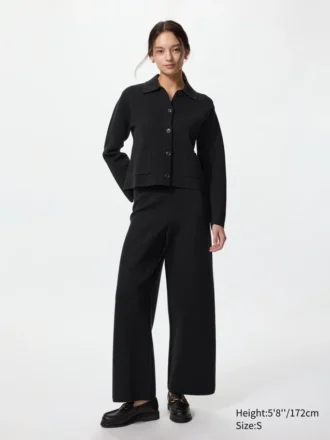 Pantalones de mujer con canalé milanés lavables