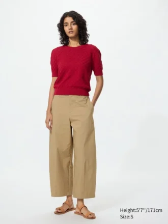 Pantalones de mujer de corte acampanado hasta el tobillo