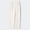 Pantalones de mujer de mezcla de lino con corte acampanado Pantalones de mujer de mezcla de lino con corte acampanado