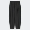 Pantalones de mujer de mezcla de lino con corte acampanado Pantalones de mujer de mezcla de lino con corte acampanado