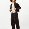 Pantalones de pana de corte recto para mujer Pantalones de pana de corte recto para mujer
