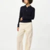 Pantalones de pana de corte recto para mujer Pantalones de pana de corte recto para mujer