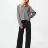 Pantalones de punto acanalados lavables para mujer Pantalones de punto acanalados lavables para mujer
