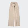 Pantalones de punto acanalados lavables para mujer