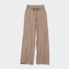 Pantalones de punto acanalados lavables para mujer