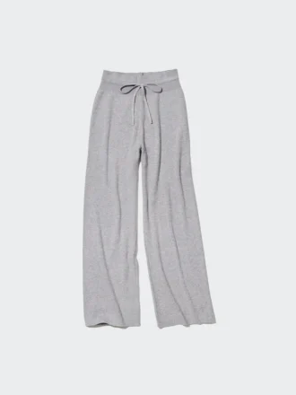 Pantalones de punto acanalados lavables para mujer