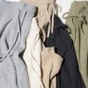 Pantalones de punto acanalados lavables para mujer Pantalones de punto acanalados lavables para mujer