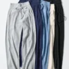 Pantalones de punto acanalados lavables para mujer