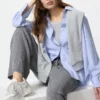 Pantalones de punto trenzado lavables para mujer Pantalones de punto trenzado lavables para mujer