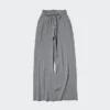 Pantalones de punto trenzado lavables para mujer