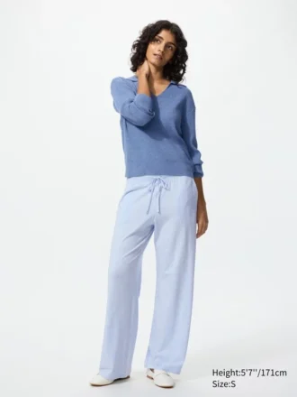 Pantalones Easy de jersey elástico para mujer | Mezcla de algodón