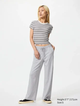 Pantalones Easy de jersey elástico para mujer | Mezcla de algodón