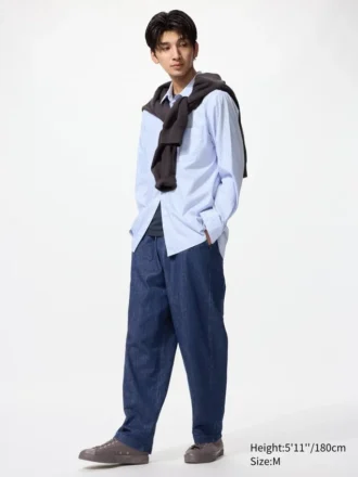 Pantalones elásticos unisex hasta el tobillo | Denim