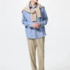 Pantalones holgados de mezcla de lino para hombre Pantalones holgados de mezcla de lino para hombre