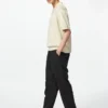 Pantalones holgados de mezcla de lino para hombre Pantalones holgados de mezcla de lino para hombre