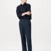 Pantalones holgados unisex de mezcla de lino
