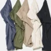 Pantalones holgados unisex de mezcla de lino
