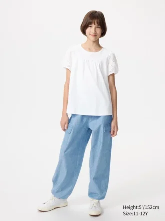 Pantalones jogger cargo para niños | Chambray