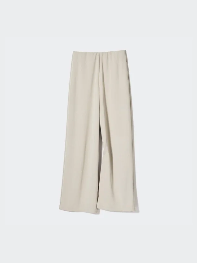Pantalones rectos de jersey crepé para mujer Pantalones rectos de jersey crepé para mujer