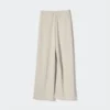Pantalones rectos de jersey crepé para mujer Pantalones rectos de jersey crepé para mujer
