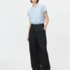 Pantalones rectos de mezcla de lino para mujer Pantalones rectos de mezcla de lino para mujer