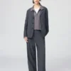 Pantalones rectos de tiro alto para mujer Pantalones rectos de tiro alto para mujer
