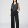 Pantalones rectos de tiro alto para mujer Pantalones rectos de tiro alto para mujer
