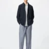 Pantalones tobilleros cómodos de mezcla de lino para hombre | A rayas Pantalones tobilleros cómodos de mezcla de lino para hombre | A rayas